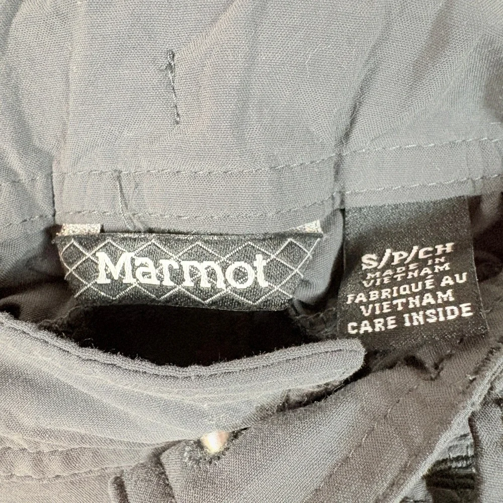 Marmot Cargo Shorts Kids Small‎ S Grey Excellent Adjustable Waist Hiking Utility